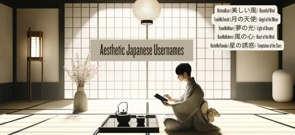 Aesthetic Japanese Usernames