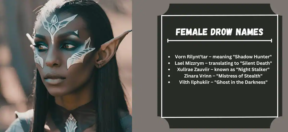 Female Drow Names