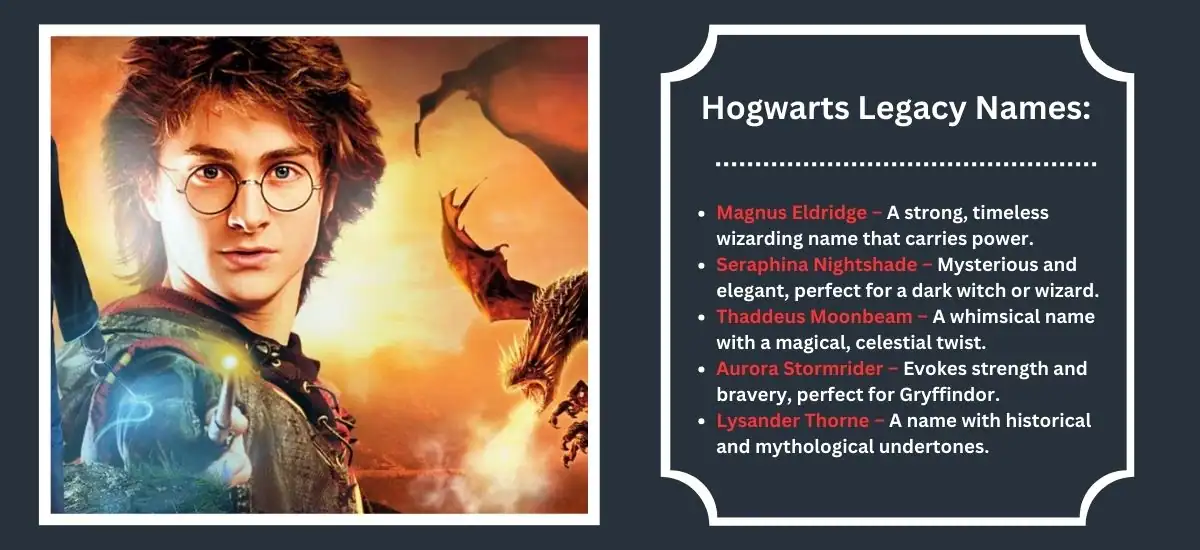 Hogwarts Legacy Names: