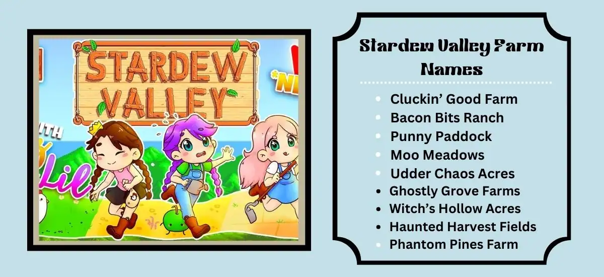 Stardew Valley Farm Names: Creative Ideas and Inspiration