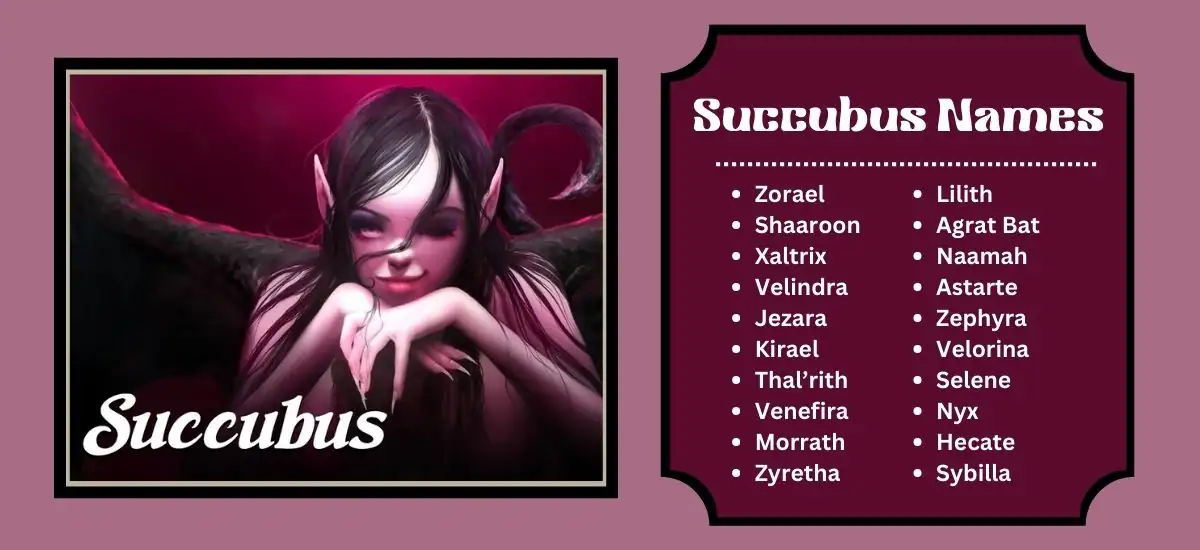 Succubus Names: A Deep Dive Into Mysterious and Alluring Monikers