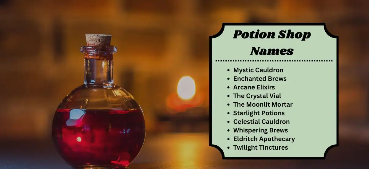 Potion Shop Names