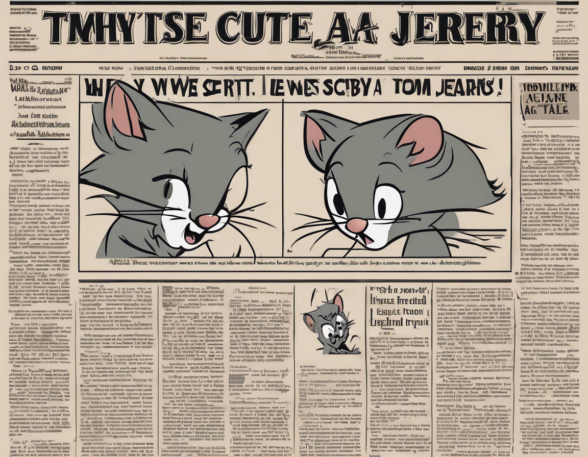 Newspaper Headline: Why We Screw Cute Tom and Jerry: A Timeless Tale of Friendship, Chaos, and Laughter